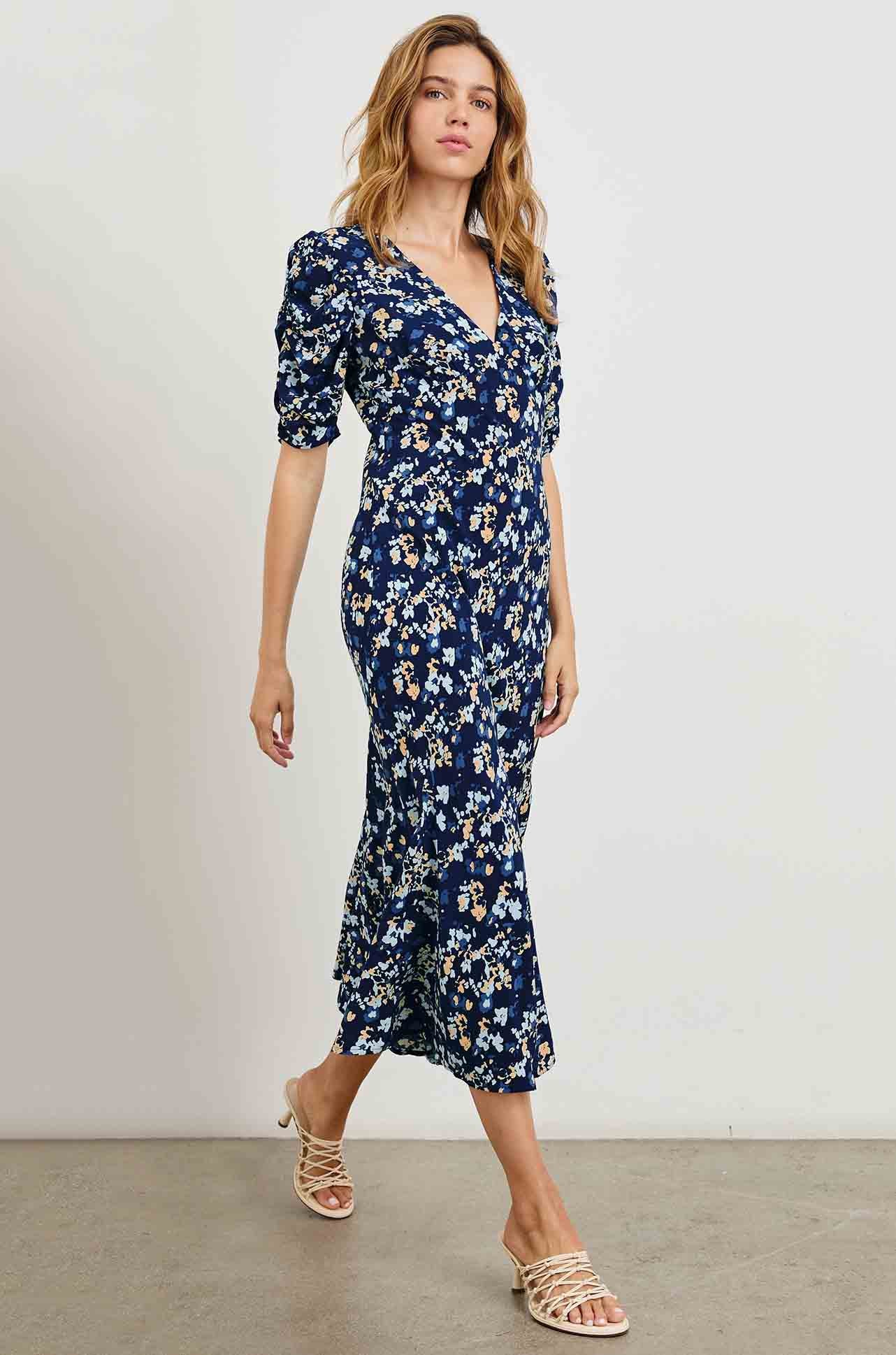 Rails - Zariah Midi Dress in Navy Flora