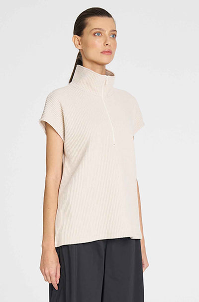 Mela Purdie - Zip Front Shell in Cord Knit