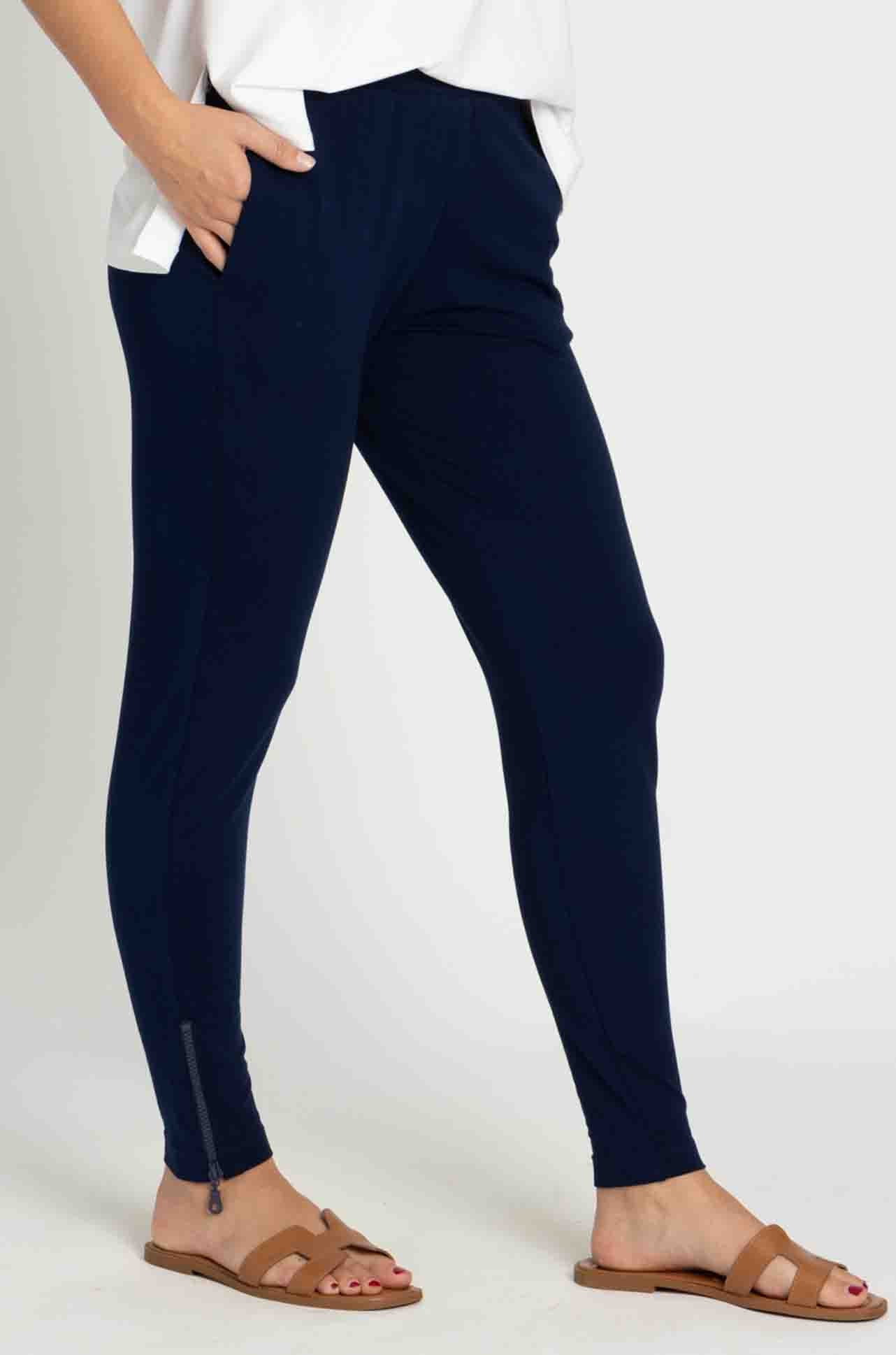 Mela Purdie - Zip Stiletto Pant in Denim