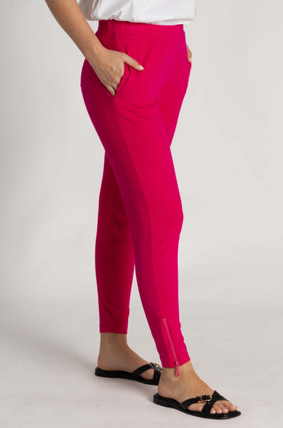 Mela Purdie - Zip Stiletto Pant in Cerise