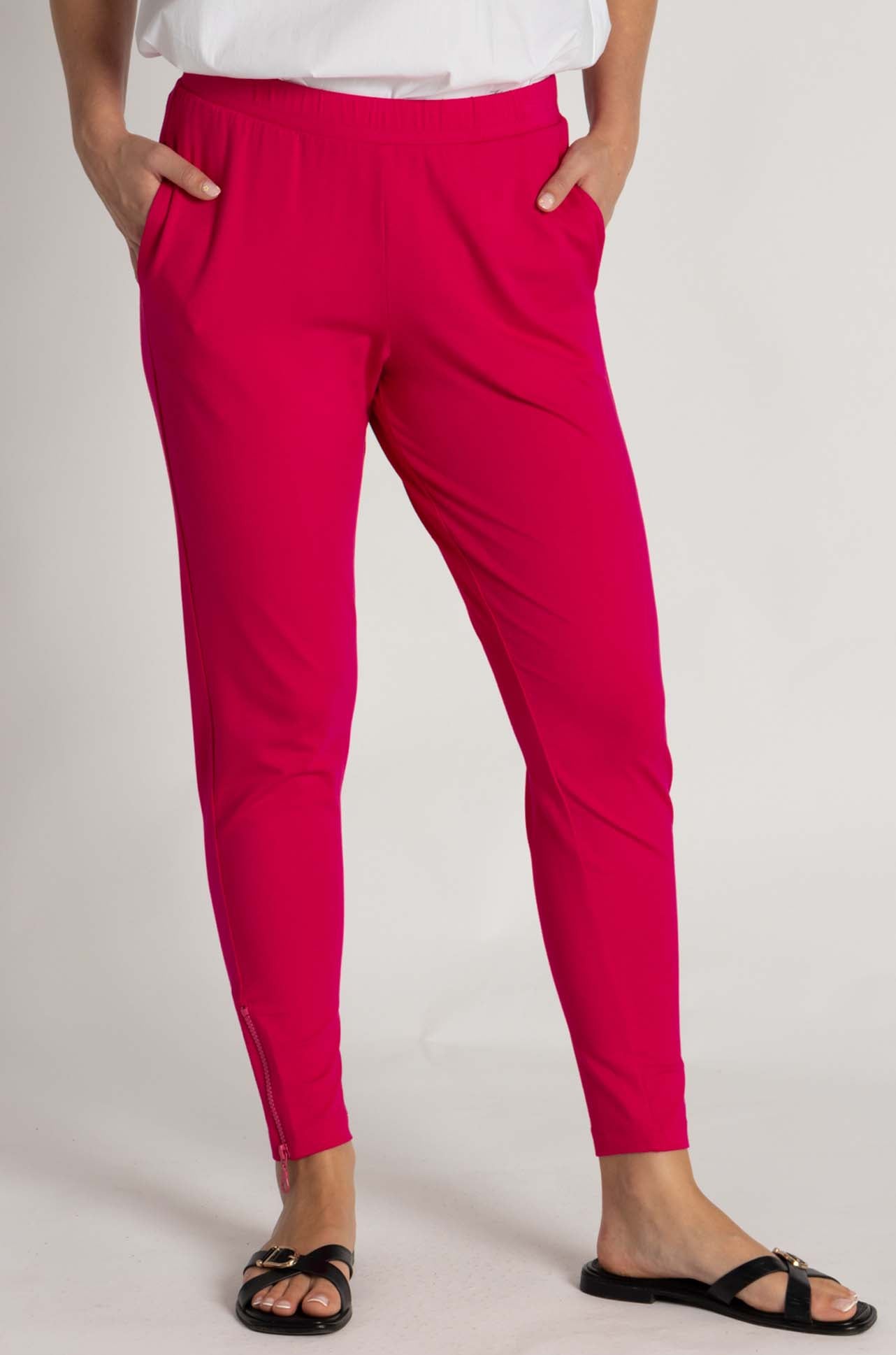 Mela Purdie - Zip Stiletto Pant in Cerise