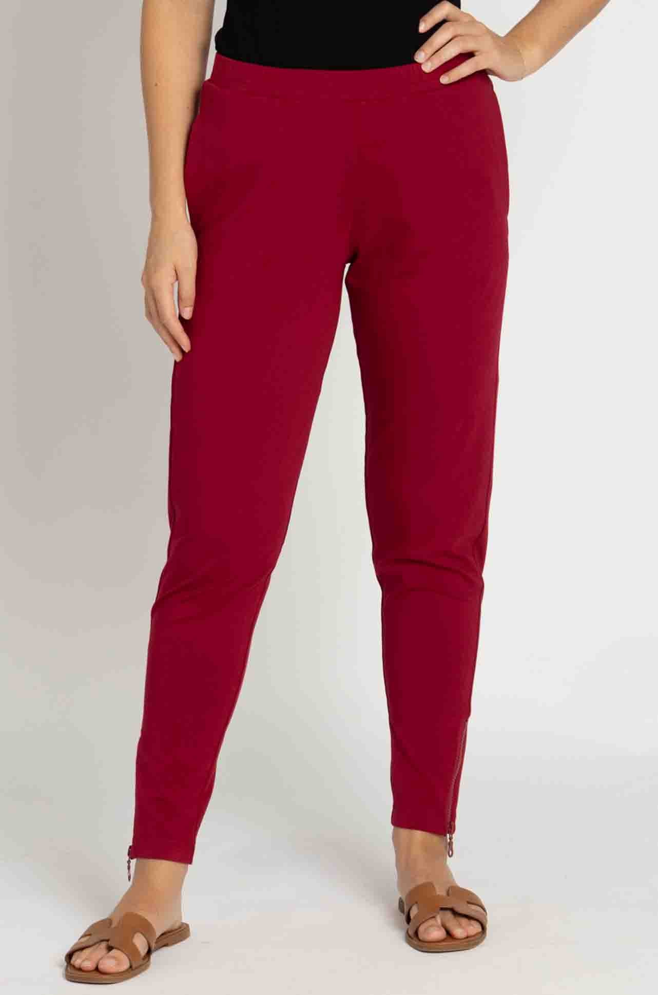 Mela Purdie - Zip Stiletto Pant in Chilli