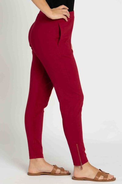Mela Purdie - Zip Stiletto Pant in Chilli