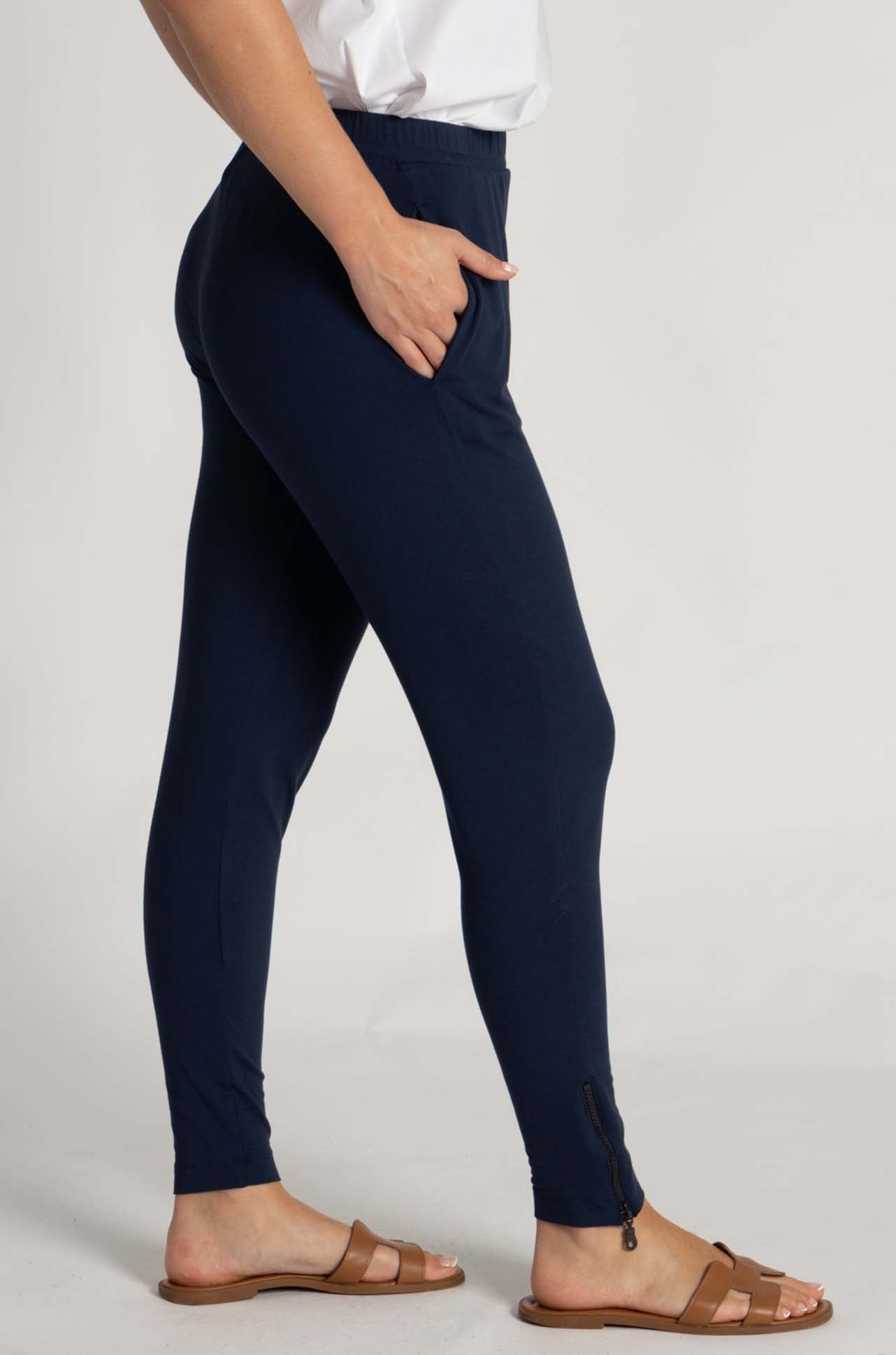 Mela Purdie - Zip Stiletto Pant in Sapphire