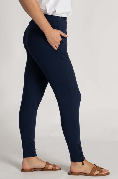 Mela Purdie - Zip Stiletto Pant in Sapphire