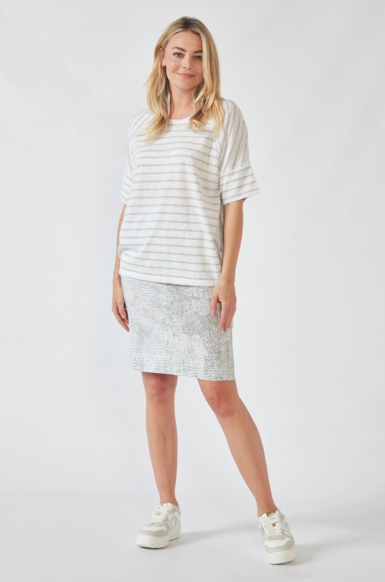 Verge - Acrobat Bay Skirt in Pumice Print