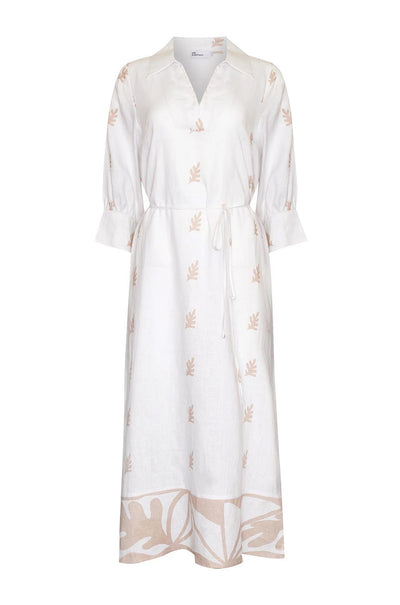 zoe kratzmann - adrift dress in frond stone