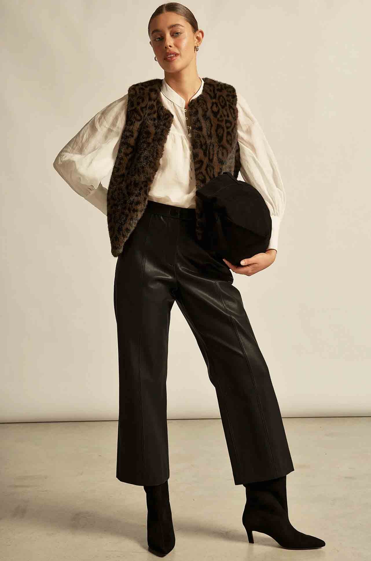 Zoe Kratzmann - affirm vest in ocelot