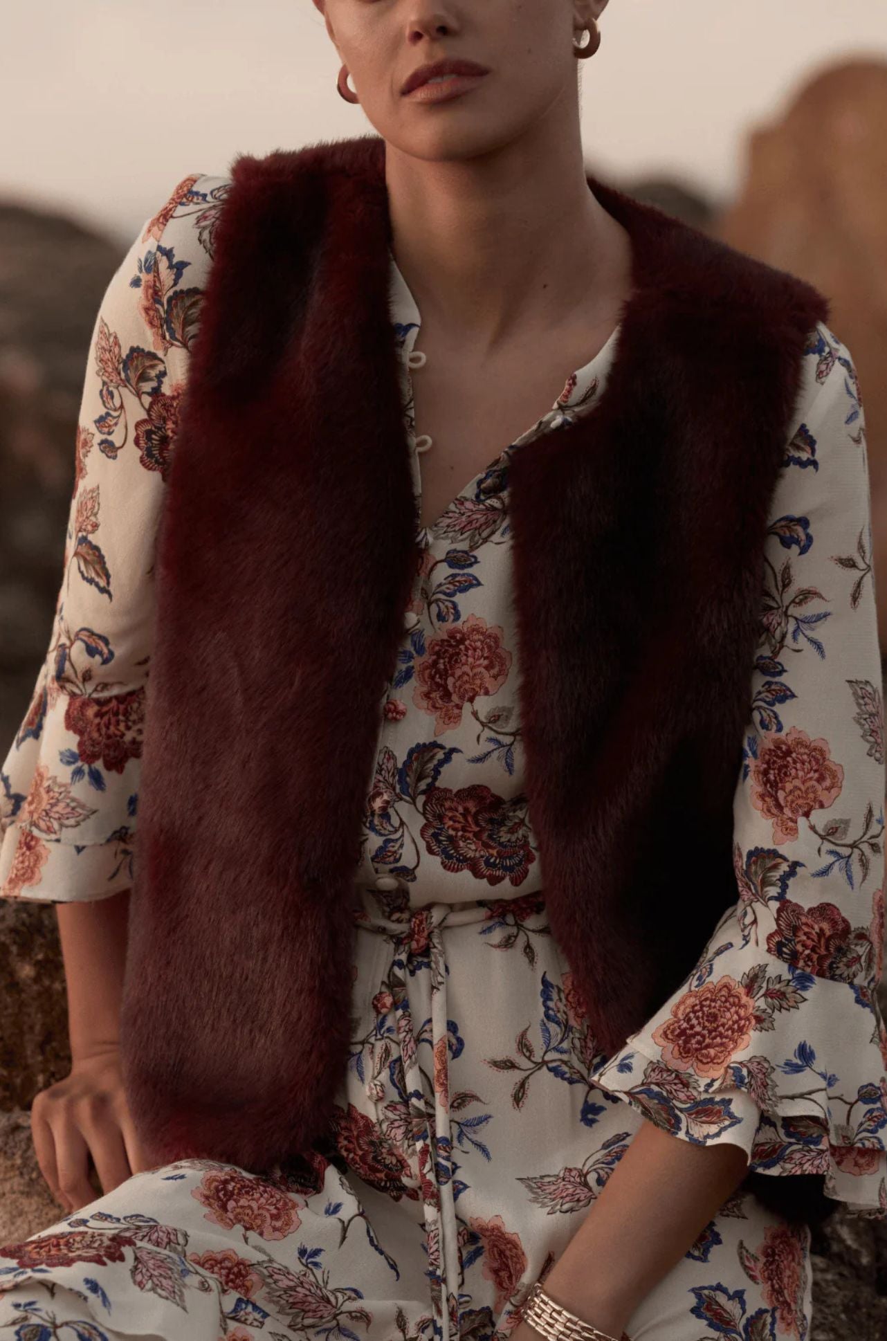 Zoe Kratzmann - affirm vest in berry