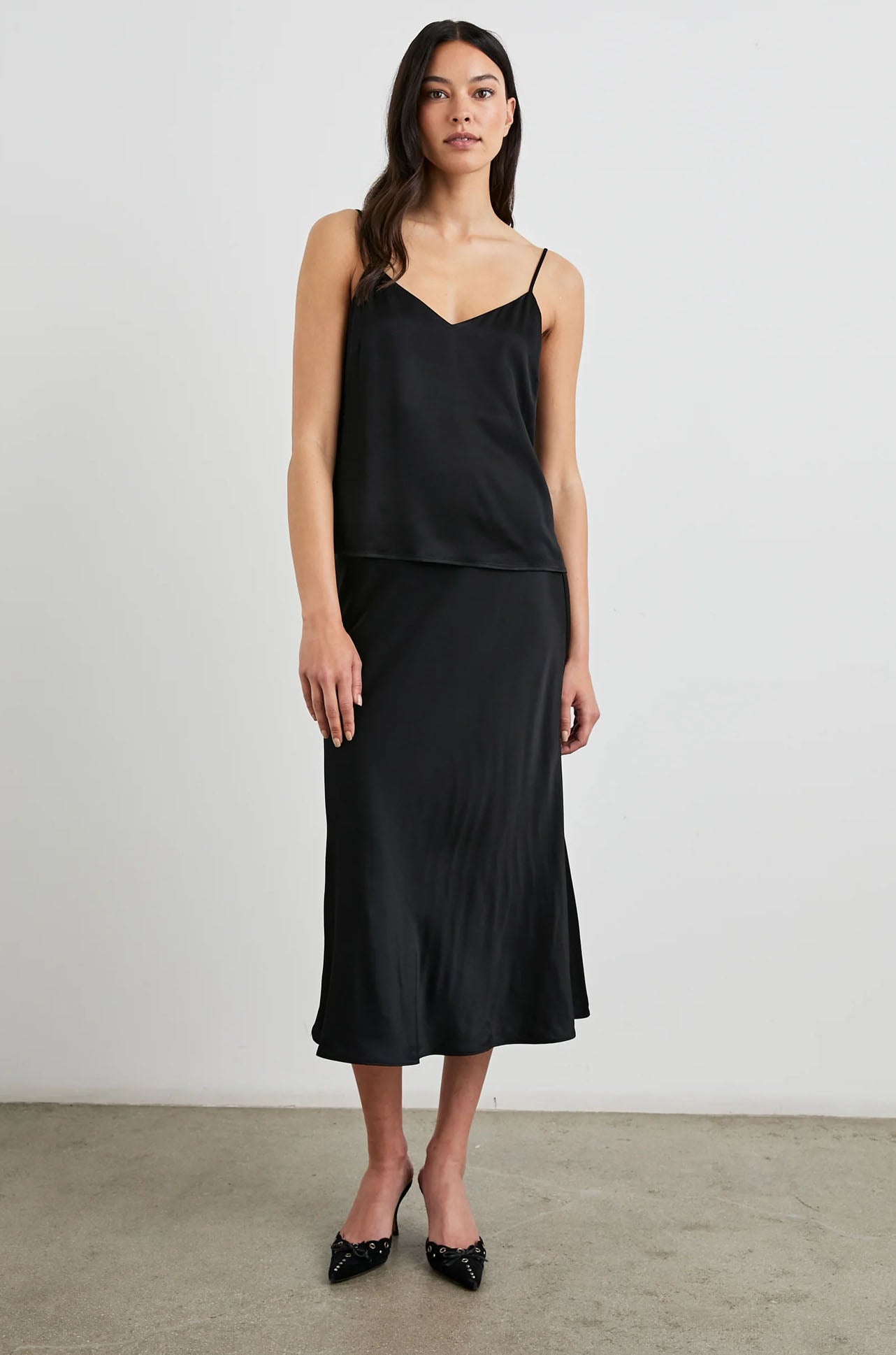 Rails - Anya Midi Skirt in Black