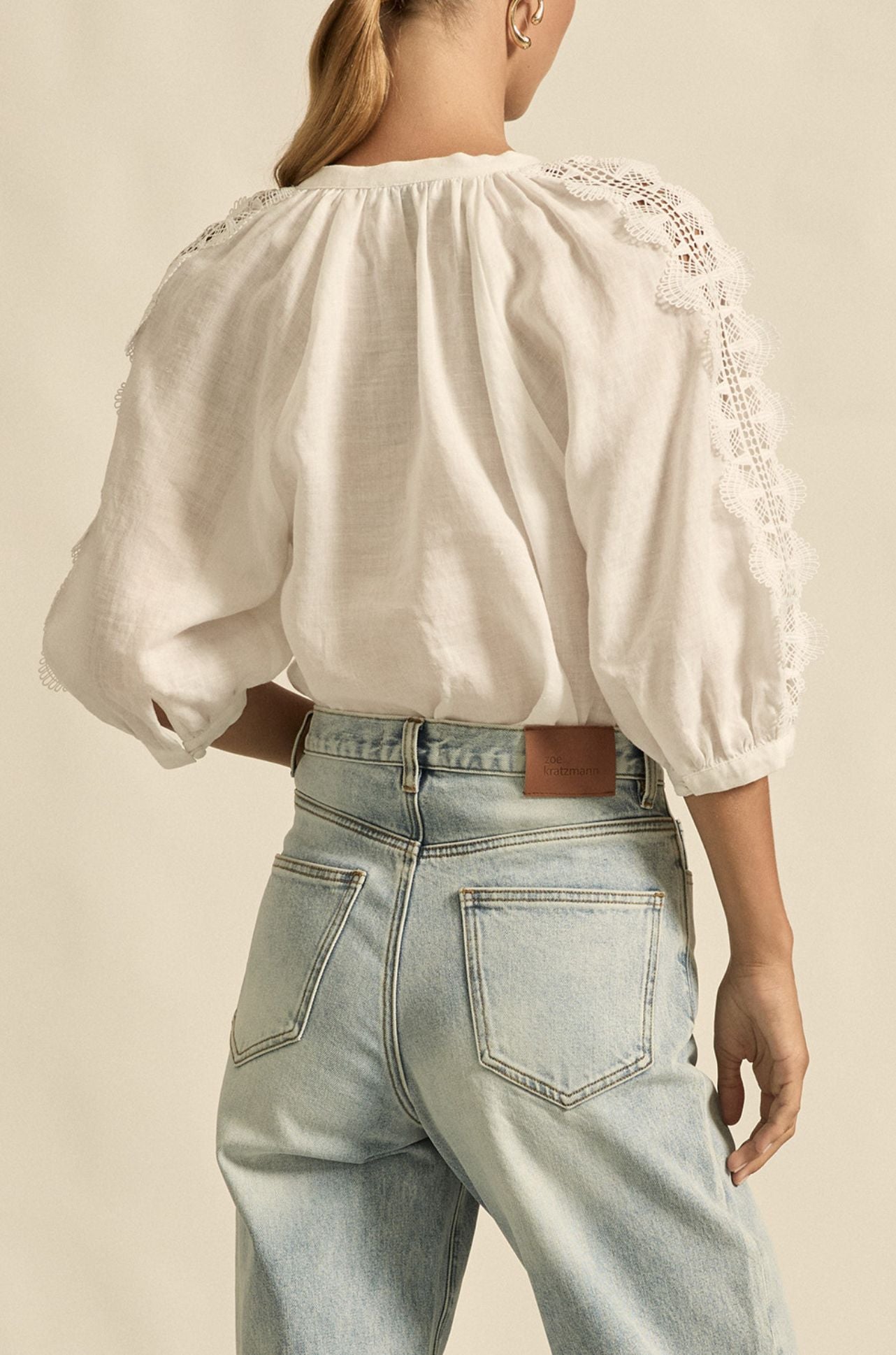 zoe kratzmann - bouquet top in porcelain