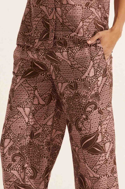 zoe kratzmann - breeze pant in cacao batik