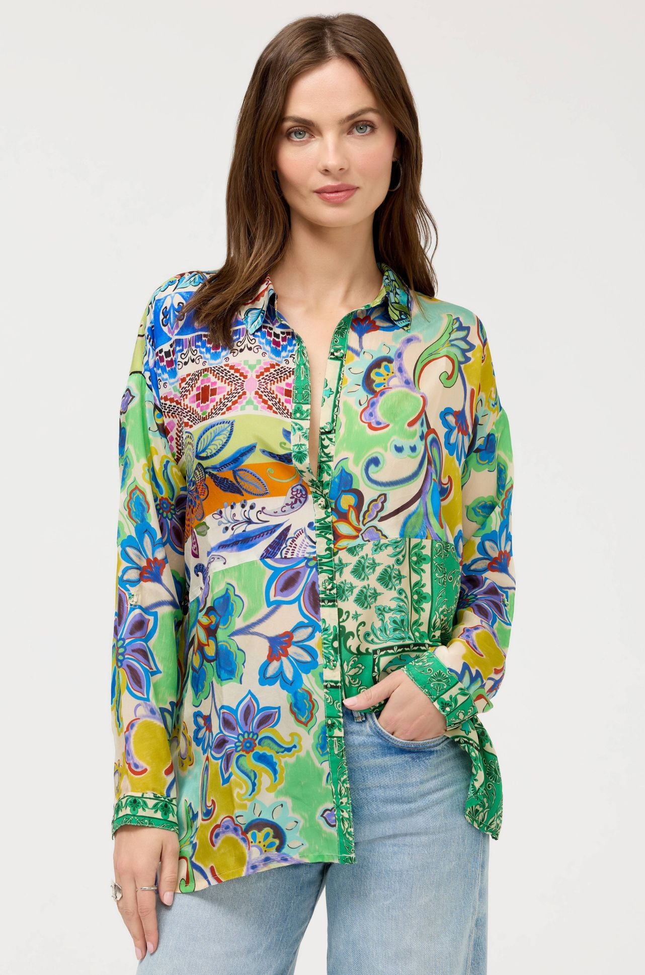 Johnny Was - The Audrey Tunic in Ameria Patchwork