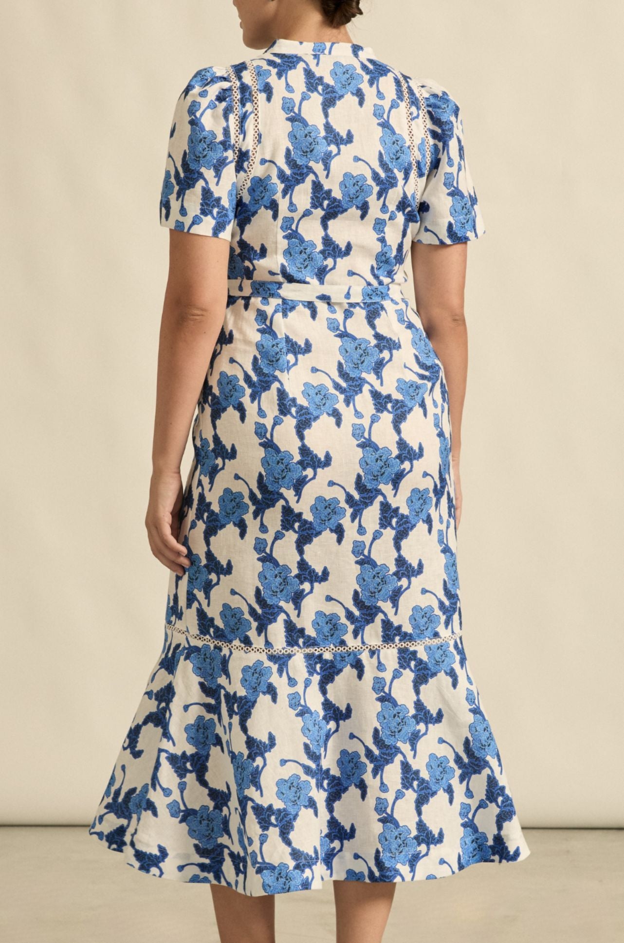 zoe kratzmann - cable dress in azure bouquet
