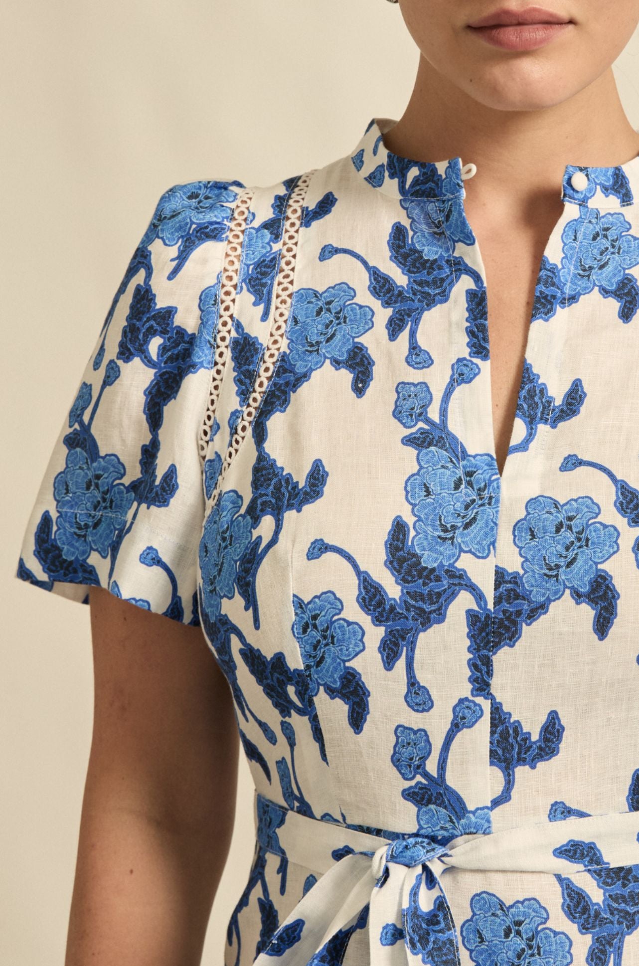 zoe kratzmann - cable dress in azure bouquet