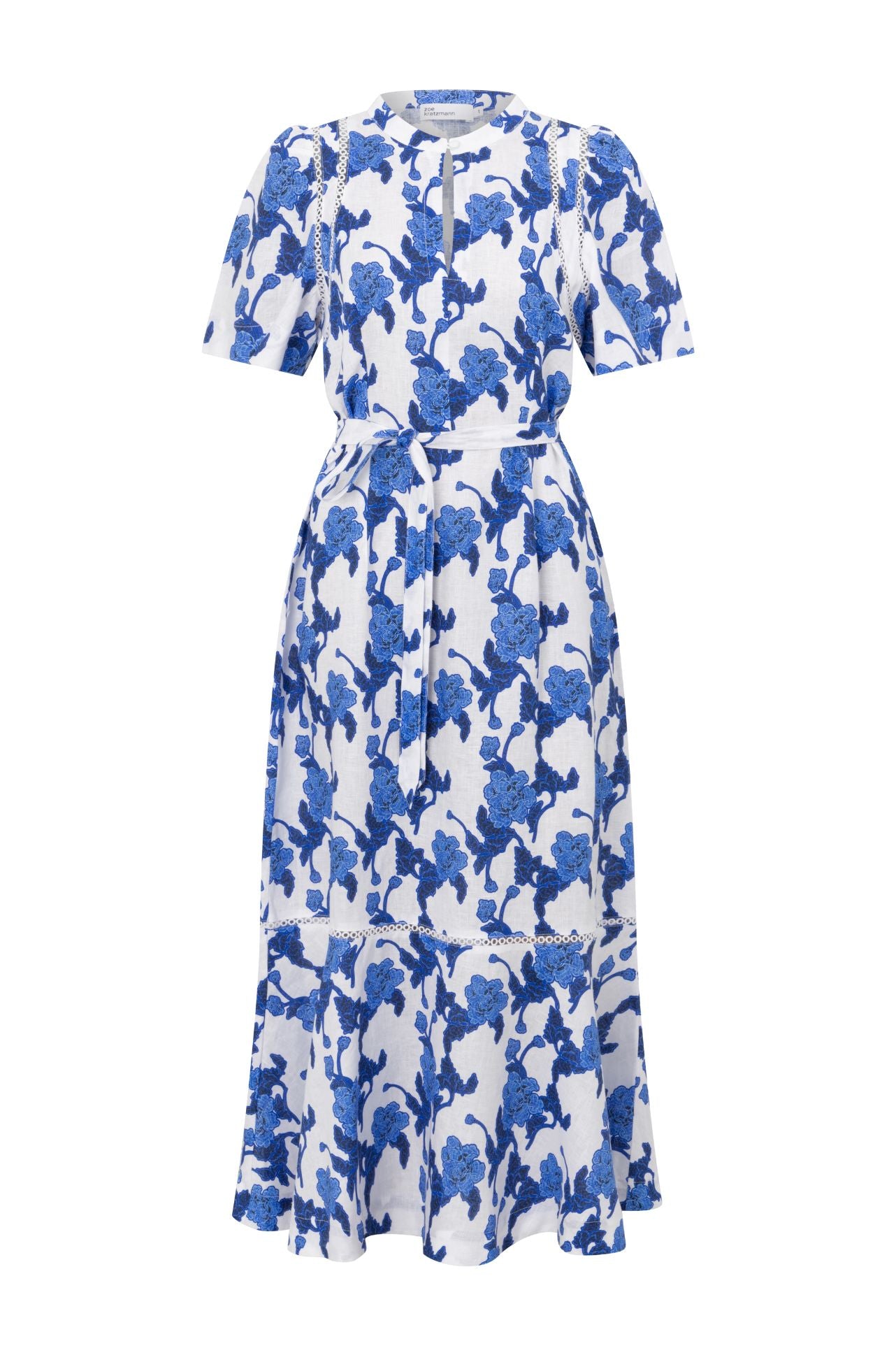 zoe kratzmann - cable dress in azure bouquet