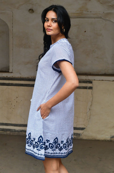 Azure and Indigo - Day Dress