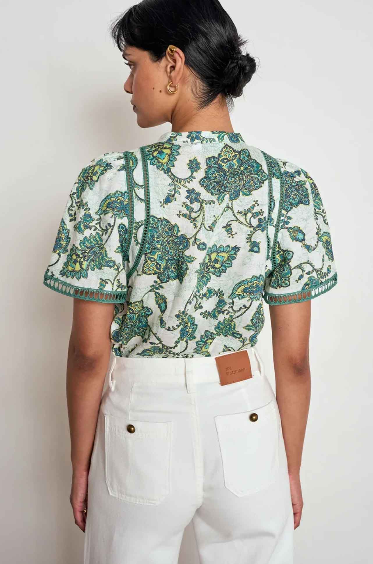 Zoe Kratzmann - charm top in garden paisley