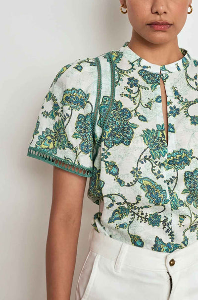 Zoe Kratzmann - charm top in garden paisley