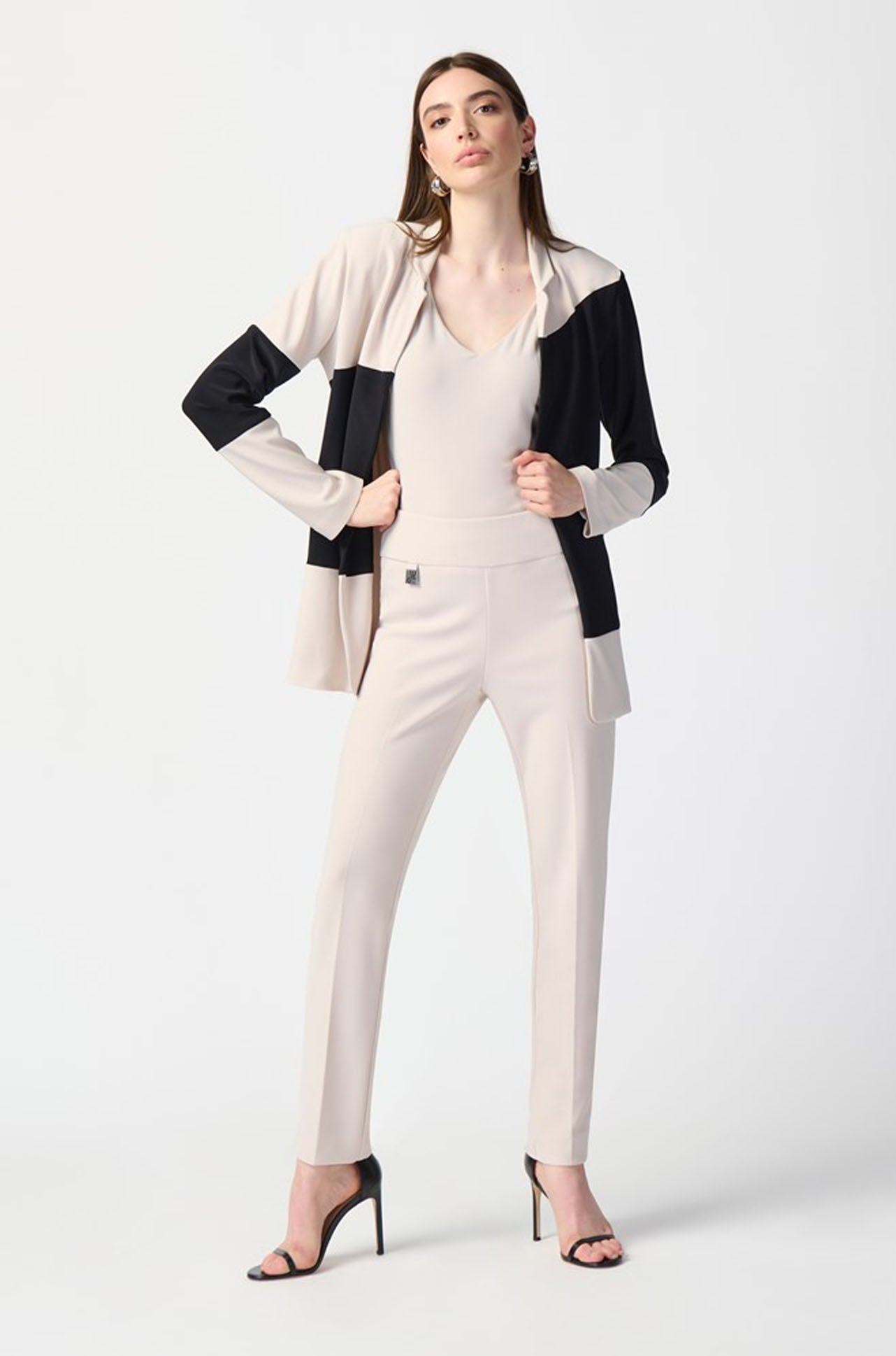 Joseph Ribkoff - Classic Tailored Slim Pant in Moonstone