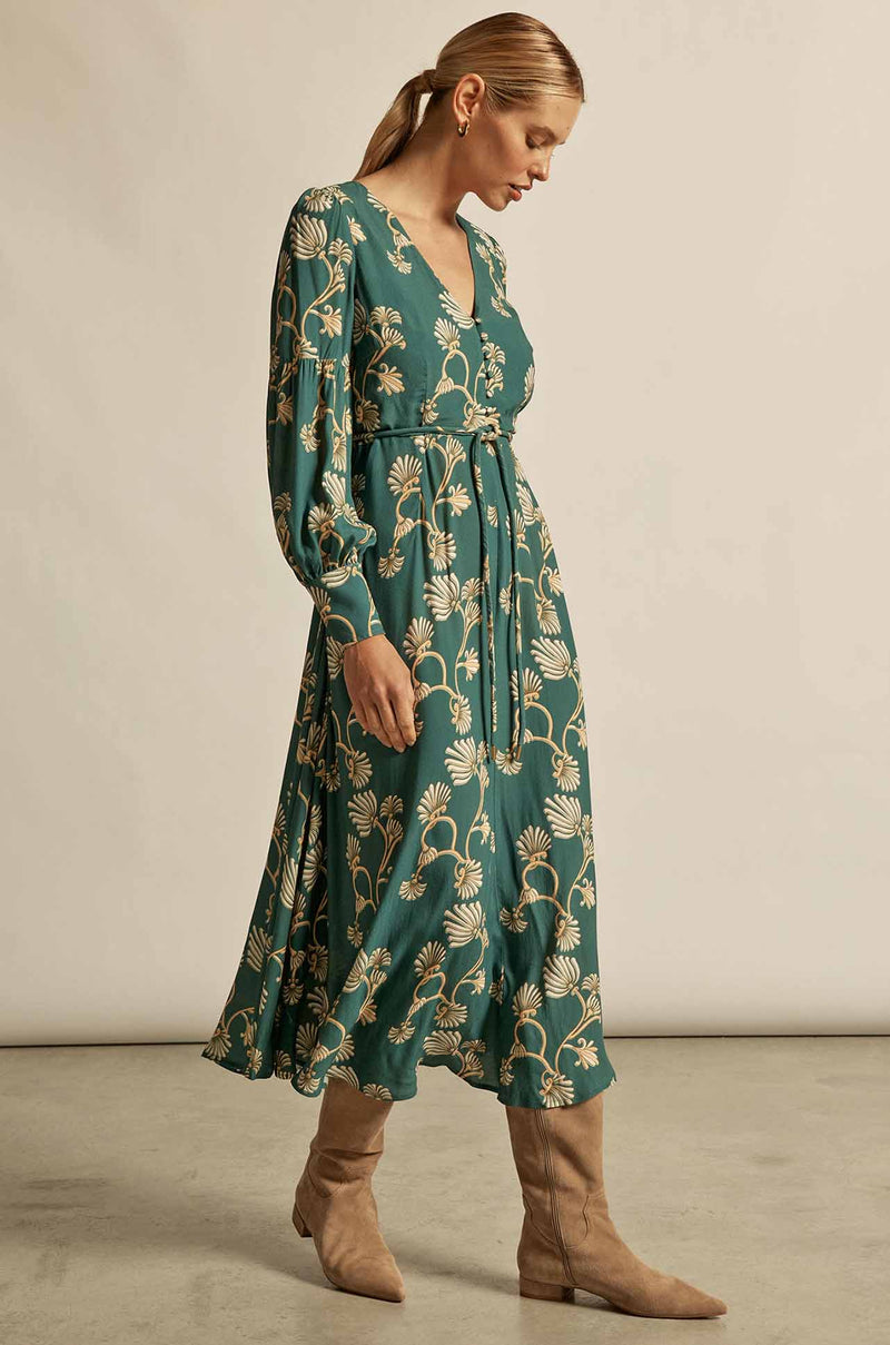 Zoe Kratzmann - drift dress in grove nouveau