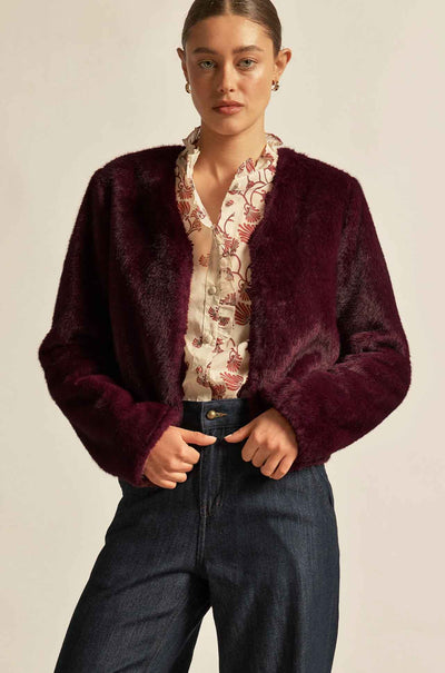 Zoe Kratzmann - dune jacket in berry