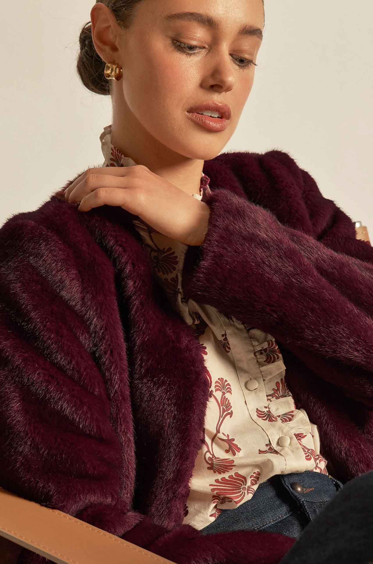 Zoe Kratzmann - dune jacket in berry