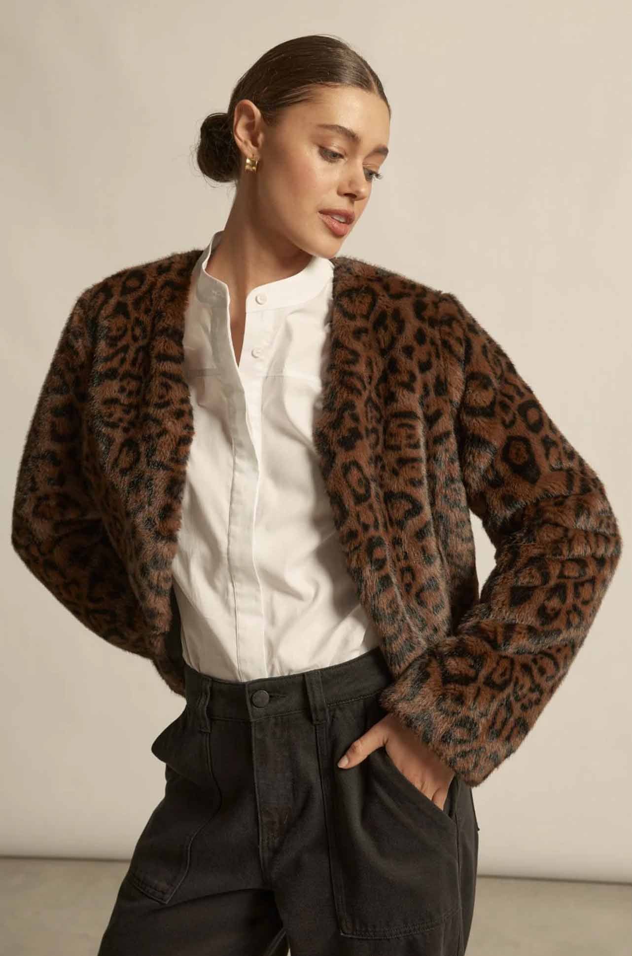 Zoe Kratzmann - dune jacket in ocelot
