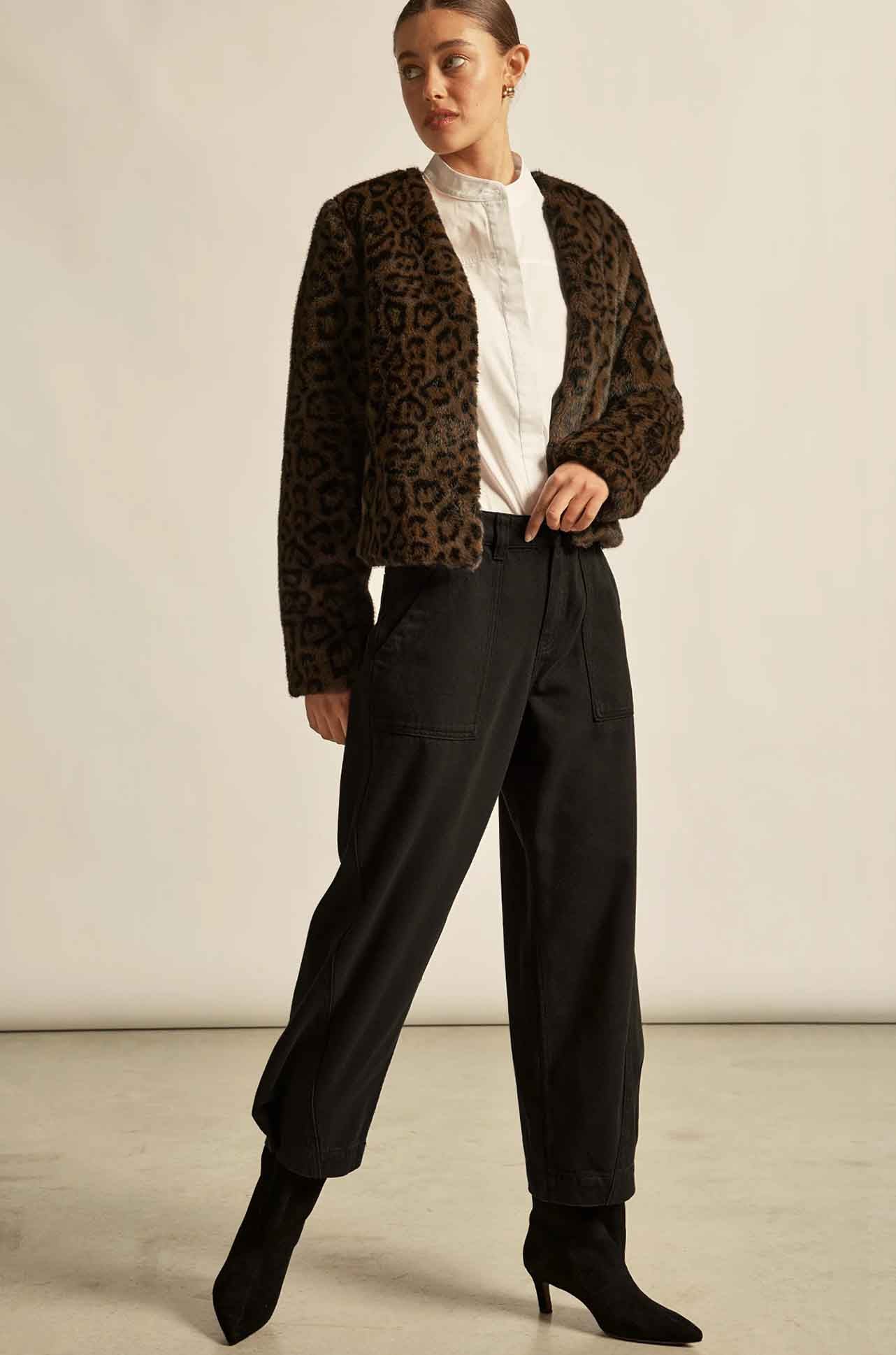 Zoe Kratzmann - dune jacket in ocelot