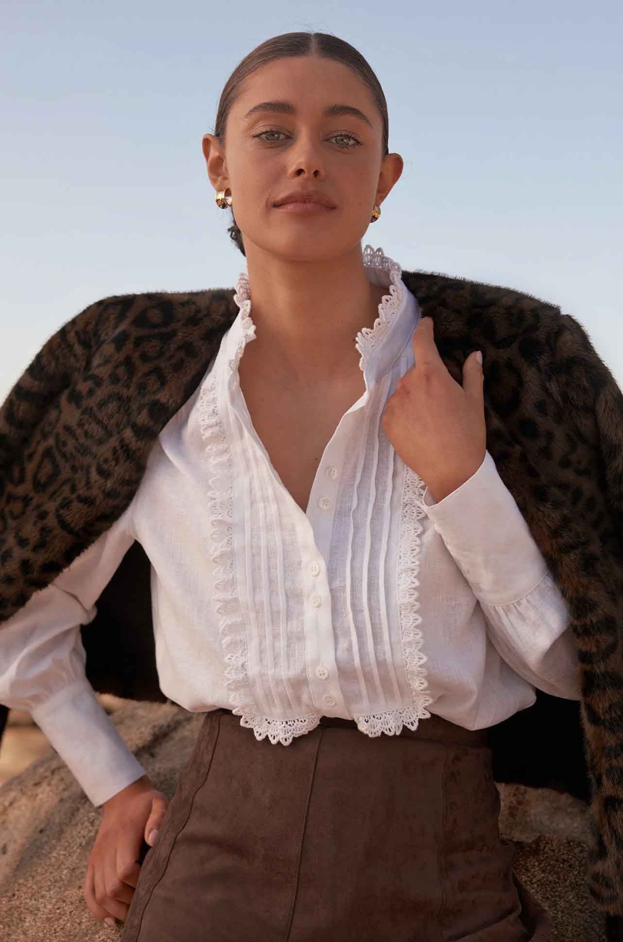 Zoe Kratzmann - dune jacket in ocelot