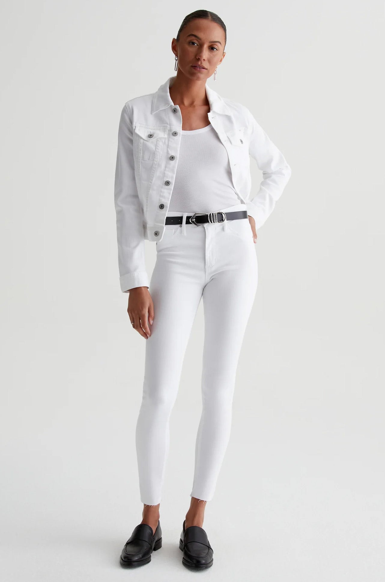 AG Jeans - Farrah Skinny Ankle in White