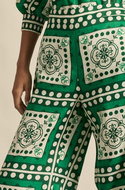 zoe kratzmann - gesture pant in parrot scarf