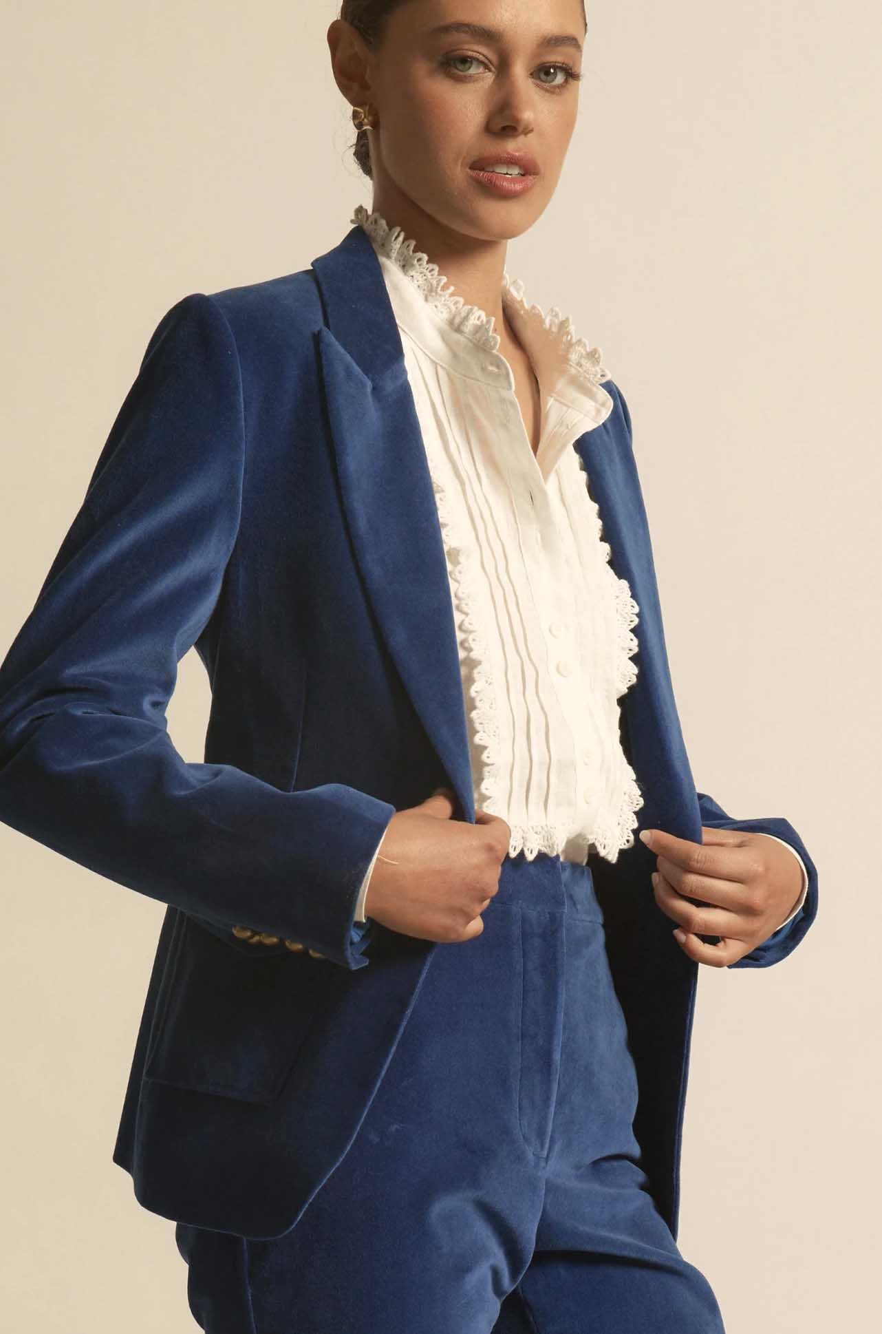 Zoe Kratzmann - glace jacket in sapphire