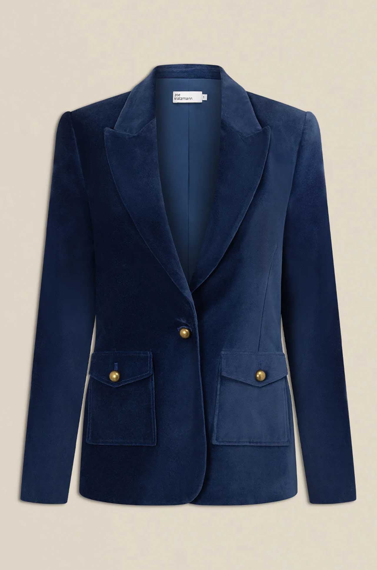 Zoe Kratzmann - glace jacket in sapphire