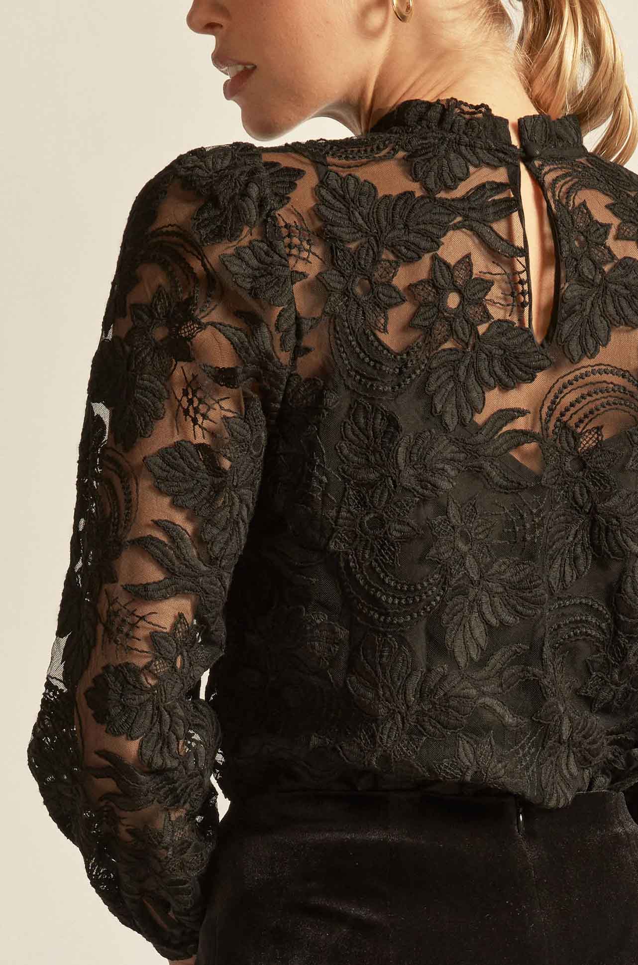 Zoe Kratzmann - glint top in black