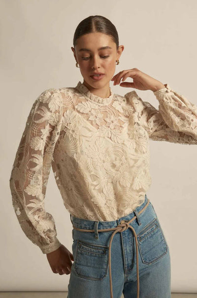 Zoe Kratzmann - glint top in ecru