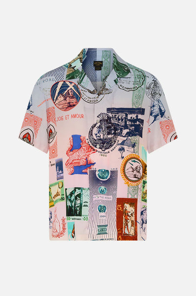Camilla - Haute Passport Short Sleeve Camp Collared Shirt