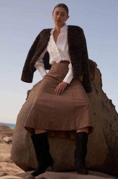 Zoe Kratzmann - dune jacket in ocelot