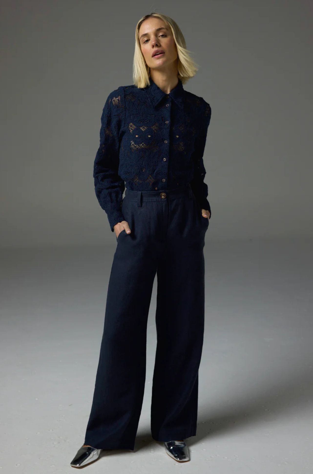 zoe kratzmann - herald pant in midnight