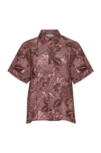 zoe kratzmann - jaunt top in cacao batik