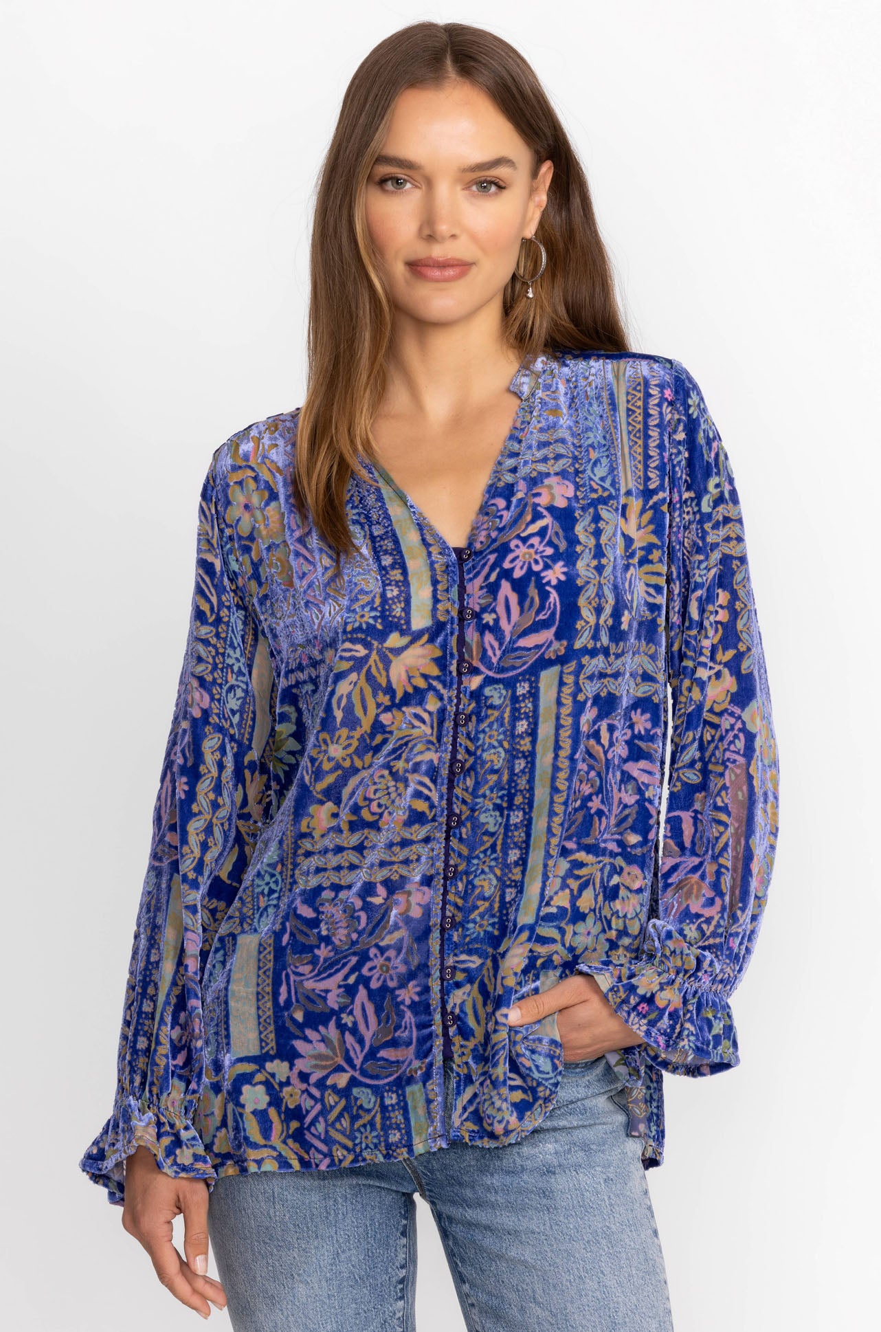 Johnny Was - Joasie Burnout Blouse