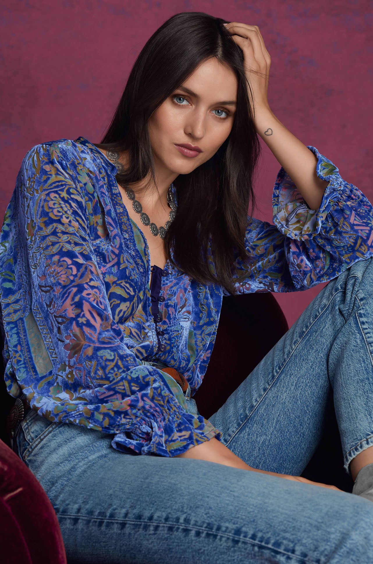 Johnny Was - Joasie Burnout Blouse