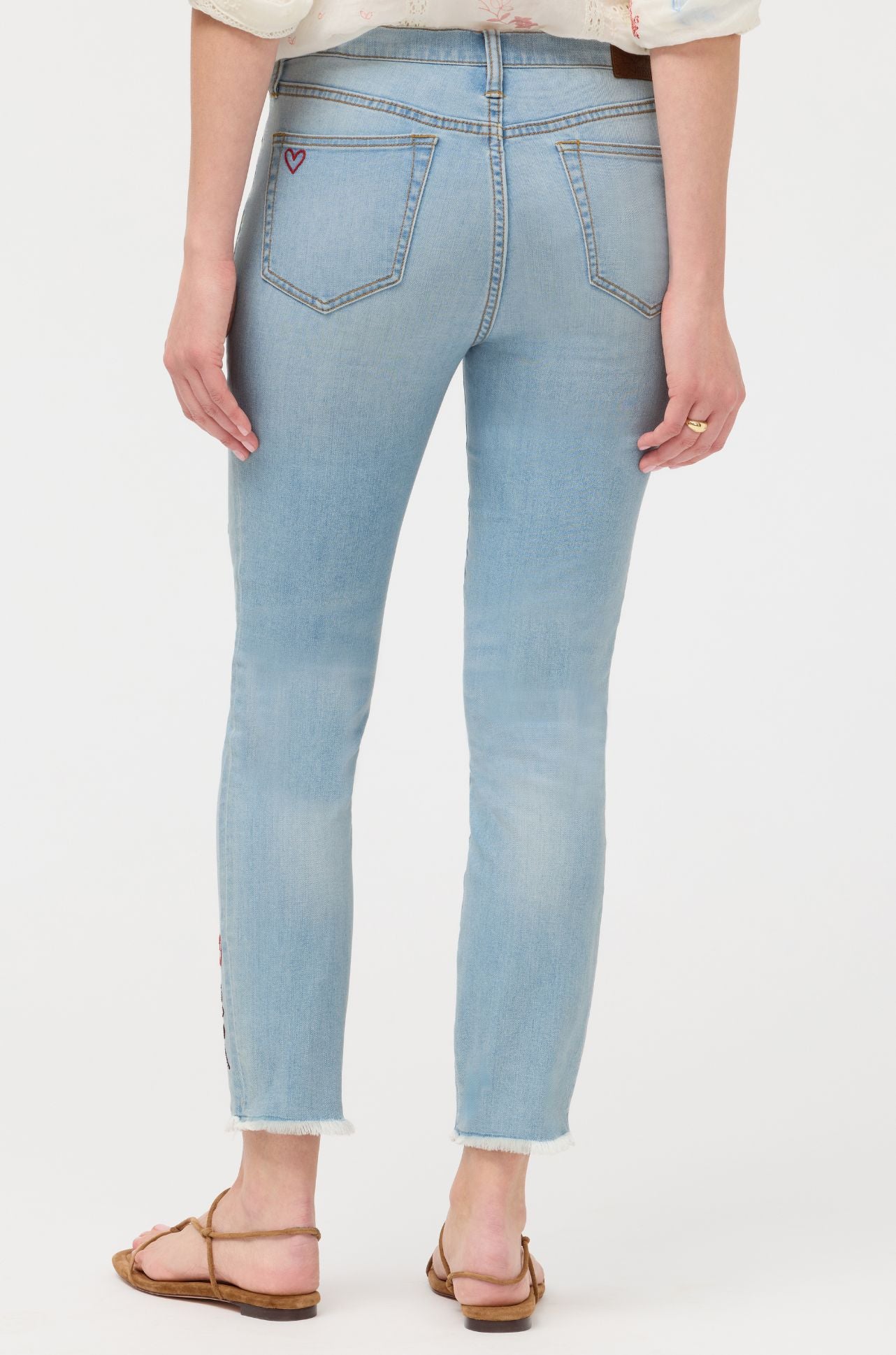 Johnny Was - The Cropped Skinny Jean in Jasmine Honey