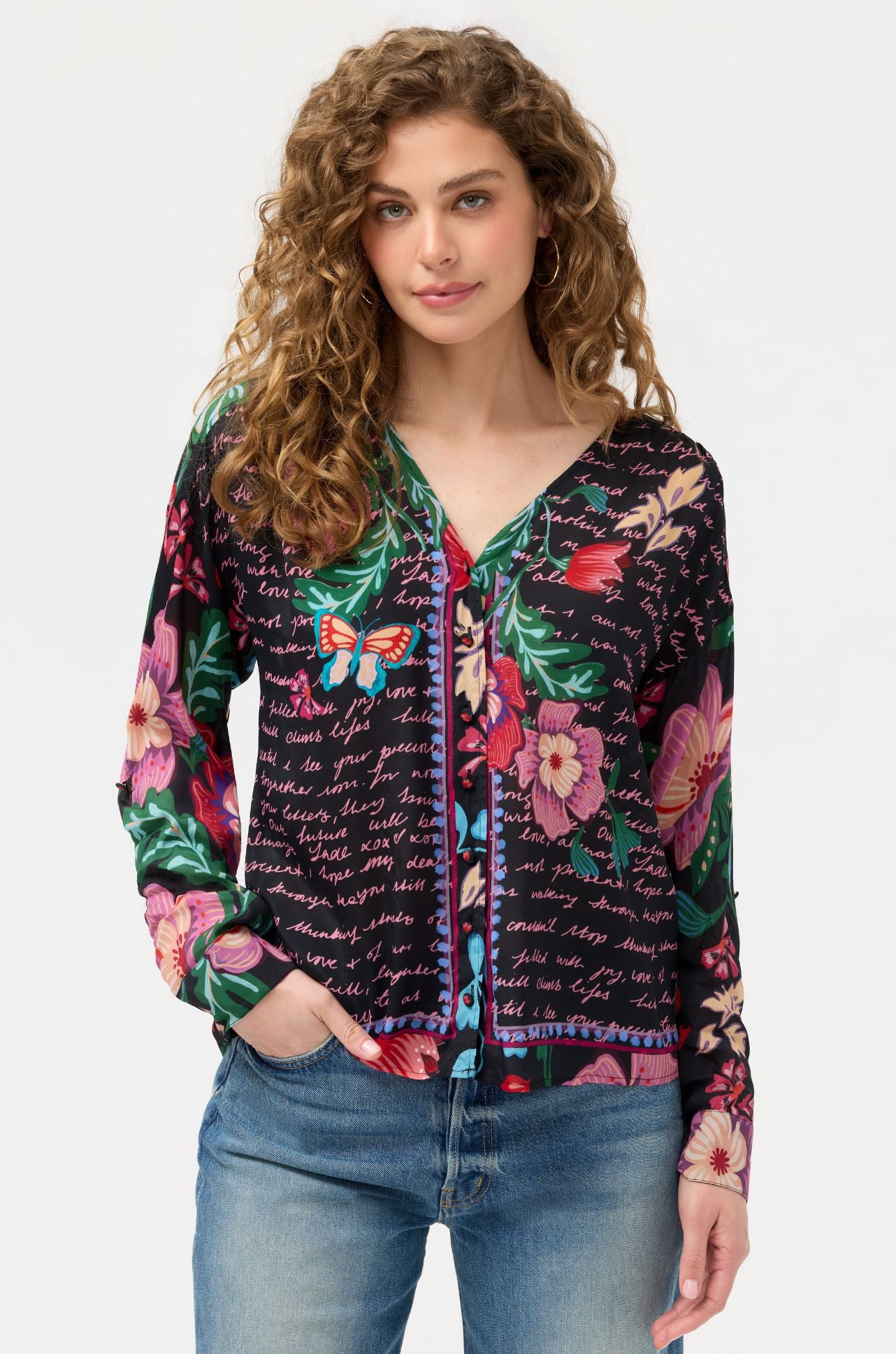 Johnny Was - Nisha Button Up Shirt in Adeline