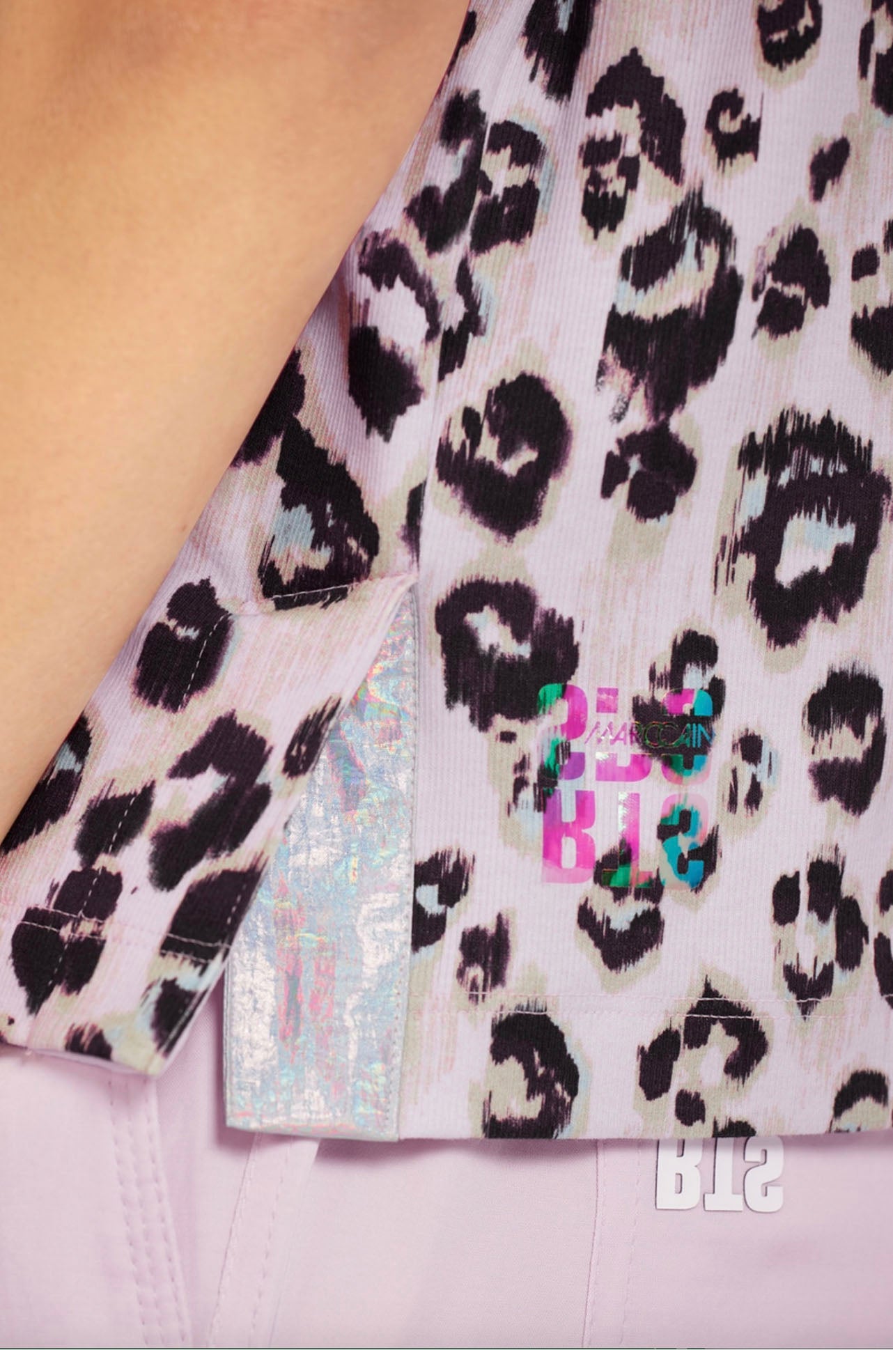 Marc Cain - Leopard Print Rib T-Shirt