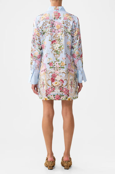Camilla - Tiled In Time Mini Shirt Dress