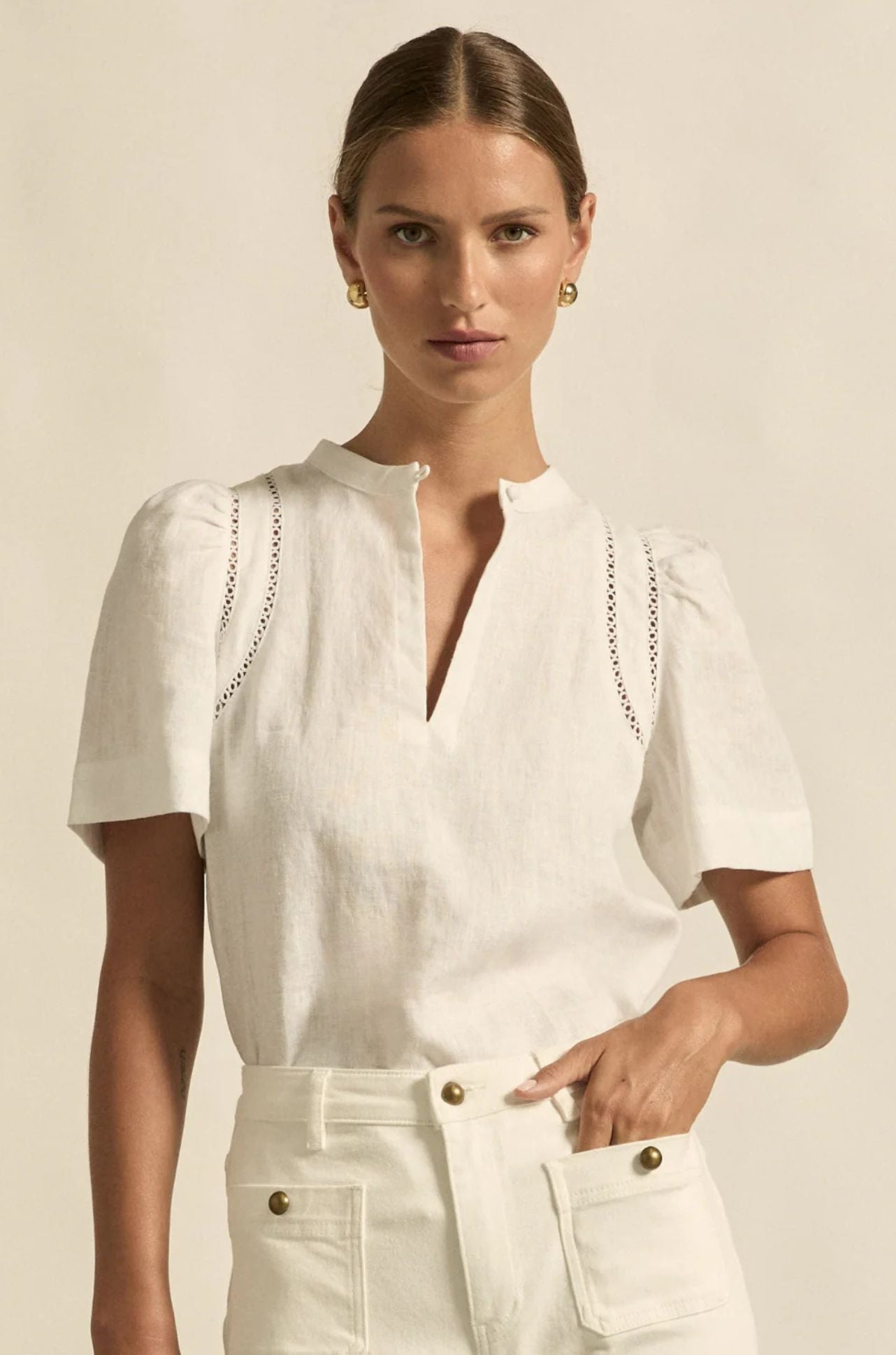 zoe kratzmann - recollect top in porcelain