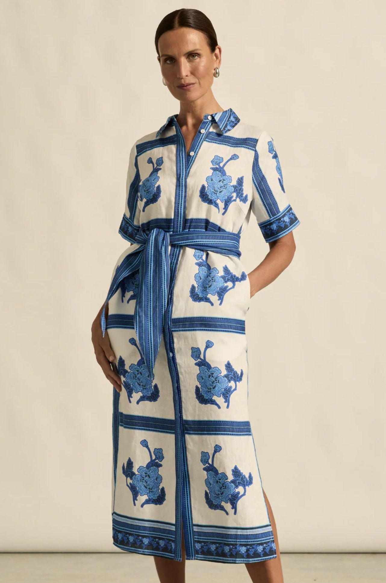 zoe kratzmann - roam dress in azure collage