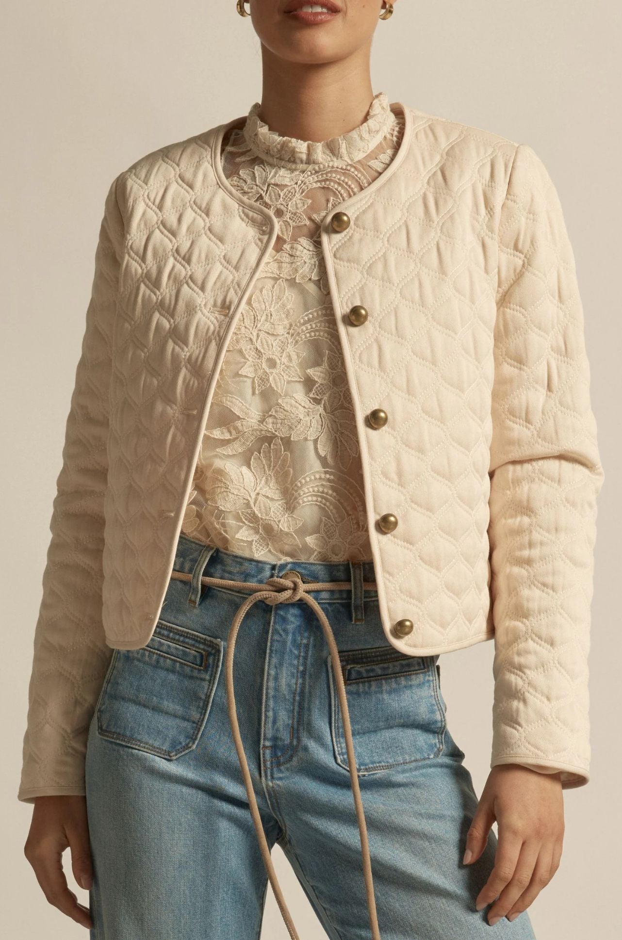 Zoe Kratzmann - scribe jacket in ecru