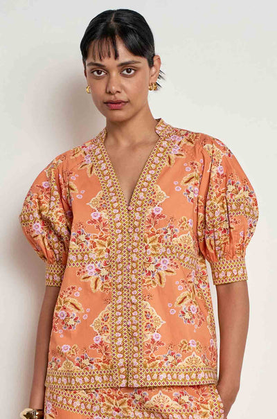 Zoe Kratzmann - sienne top in marigold glow